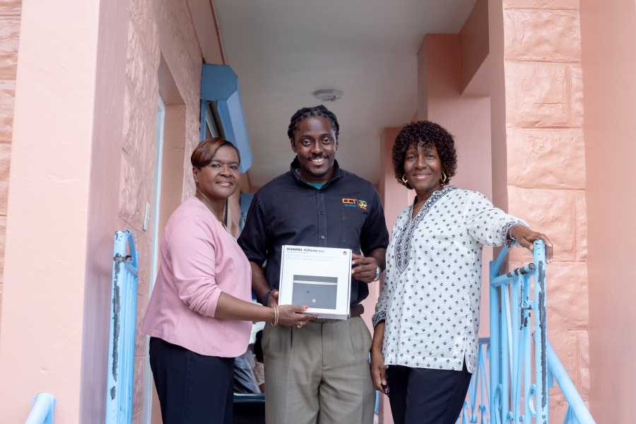 CCT donates a LTE Modem featuring complimentary internet service to the residents and staff of the Adina Donovan Home on Thursday, July 5, 2018. (Photo Credit CCT)